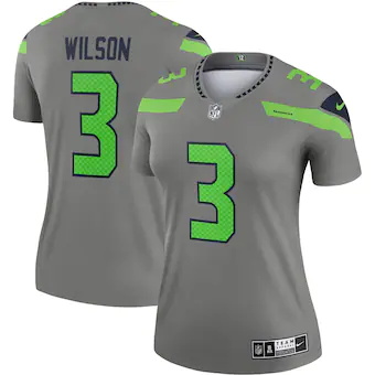 womens nike russell wilson gray seattle seahawks inverted l